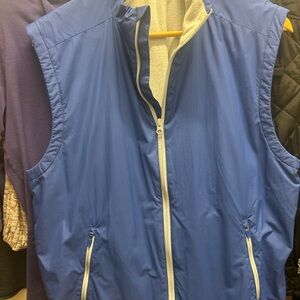 Southern Tide Blue and Gray Vest